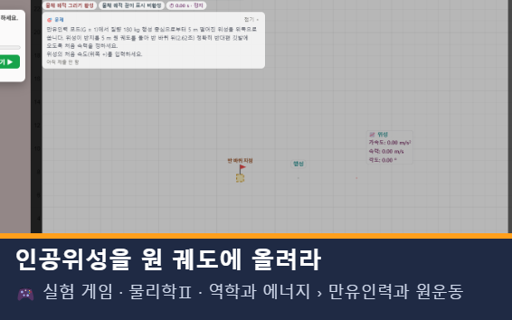 인공위성을 원 궤도에 올려라 미리보기
