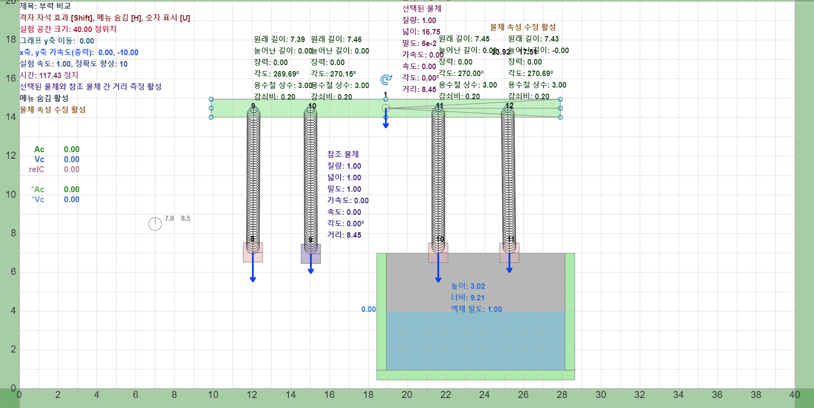 부력 비교 실험 미리보기