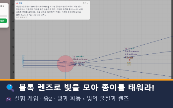 볼록 렌즈로 빛을 모아 종이를 태워라! 미리보기