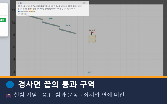 경사면 끝의 통과 구역 미리보기